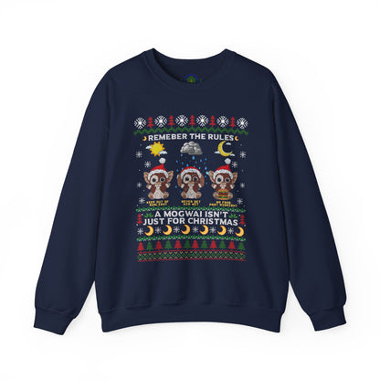 Gremlins Mogwai Ugly Christmas Sweater Crewneck Sweatshirt | Retro Holiday