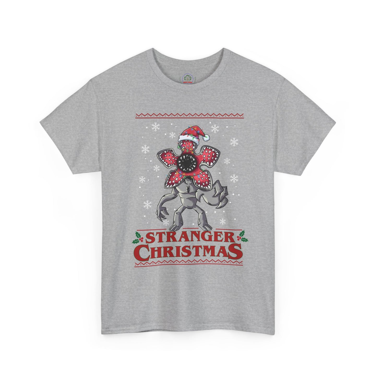 Stranger Christmas Demogorgon Tee | Holiday Horror T-Shirt Retro