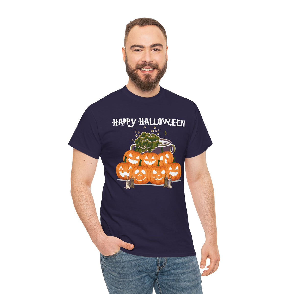 Happy Halloween Unisex Tee, Funny Pumpkin Shirt, Fall Apparel, Spooky Season - Secondhand Readers