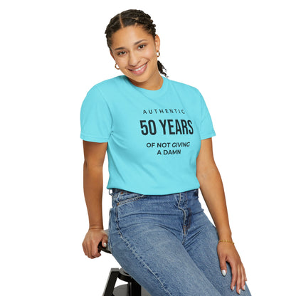 Many Years of Not Giving a Damn T-Shirt — Funny Custom Age Birthday Tee