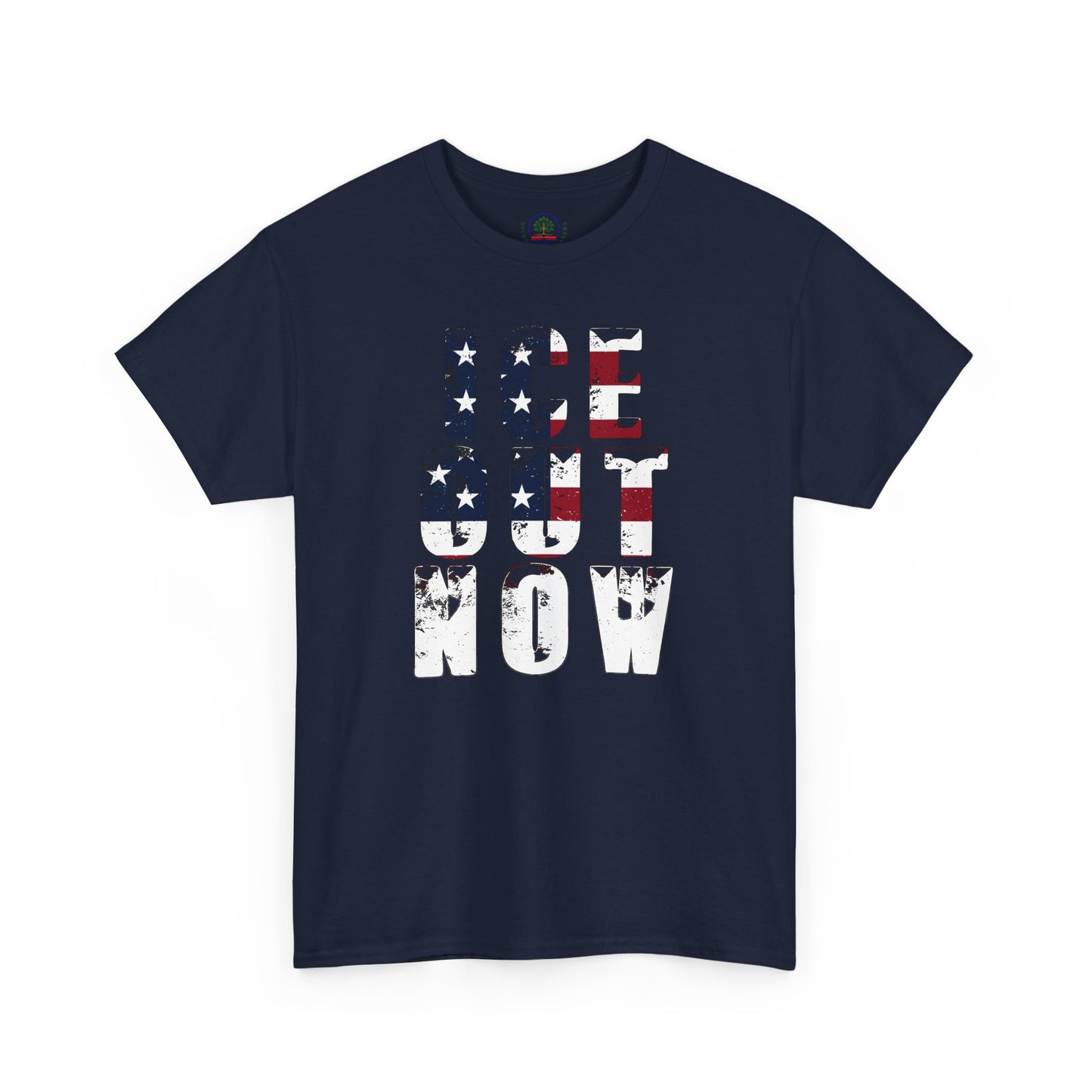 ICE OUT NOW Protest Tee, Immigration Rights Political Statement