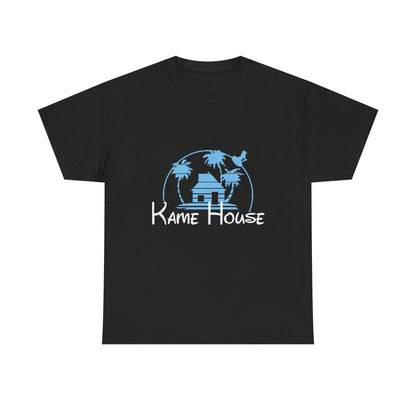 Anime Dragon Ball Inspired Kame House + Disney Buena Vista Logo T-Shirt
