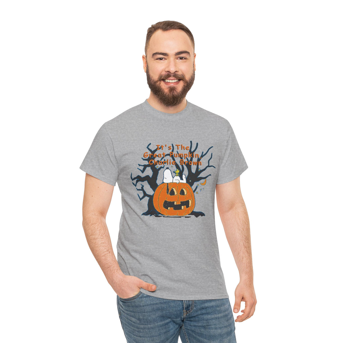 Pumpkin Tee, Spooky Fall T-Shirt, Halloween Charlie Brown Shirt, Snoopy - Secondhand Readers