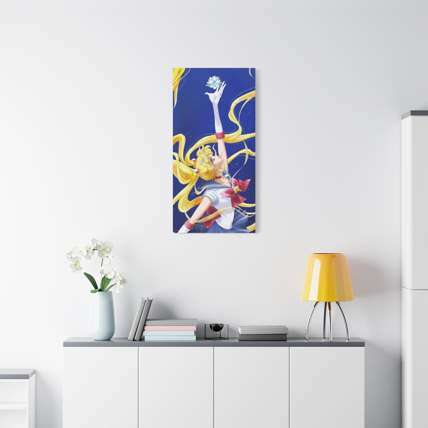 Canvas Print, Sailor Moon Silver Crystal, Matte Wall Art, Home Decor, Anime