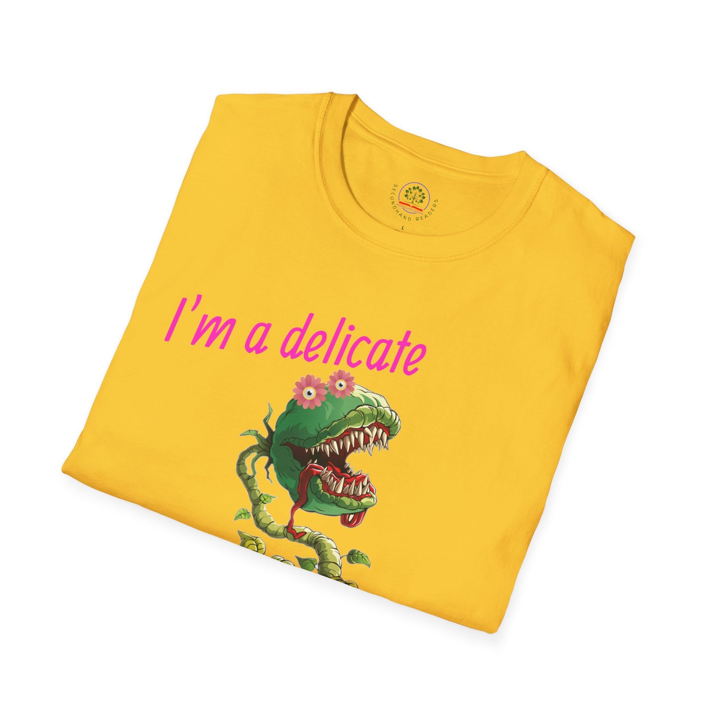 Sarcastic Floral T-Shirt, Delicate Flower Top, Unisex Tee, Funny Graphic Tee