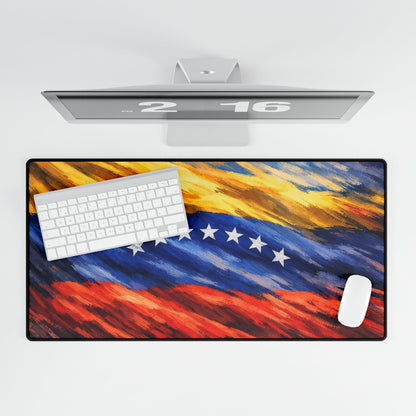 Venezuela Before Chávez Desk Mat, Venezuelan Flag Playmat, Office Decor, Workstation Accessory, Gaming Mousepad, Computer Desk Organizer
