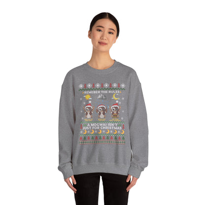 Gremlins Mogwai Ugly Christmas Sweater Crewneck Sweatshirt | Retro Holiday