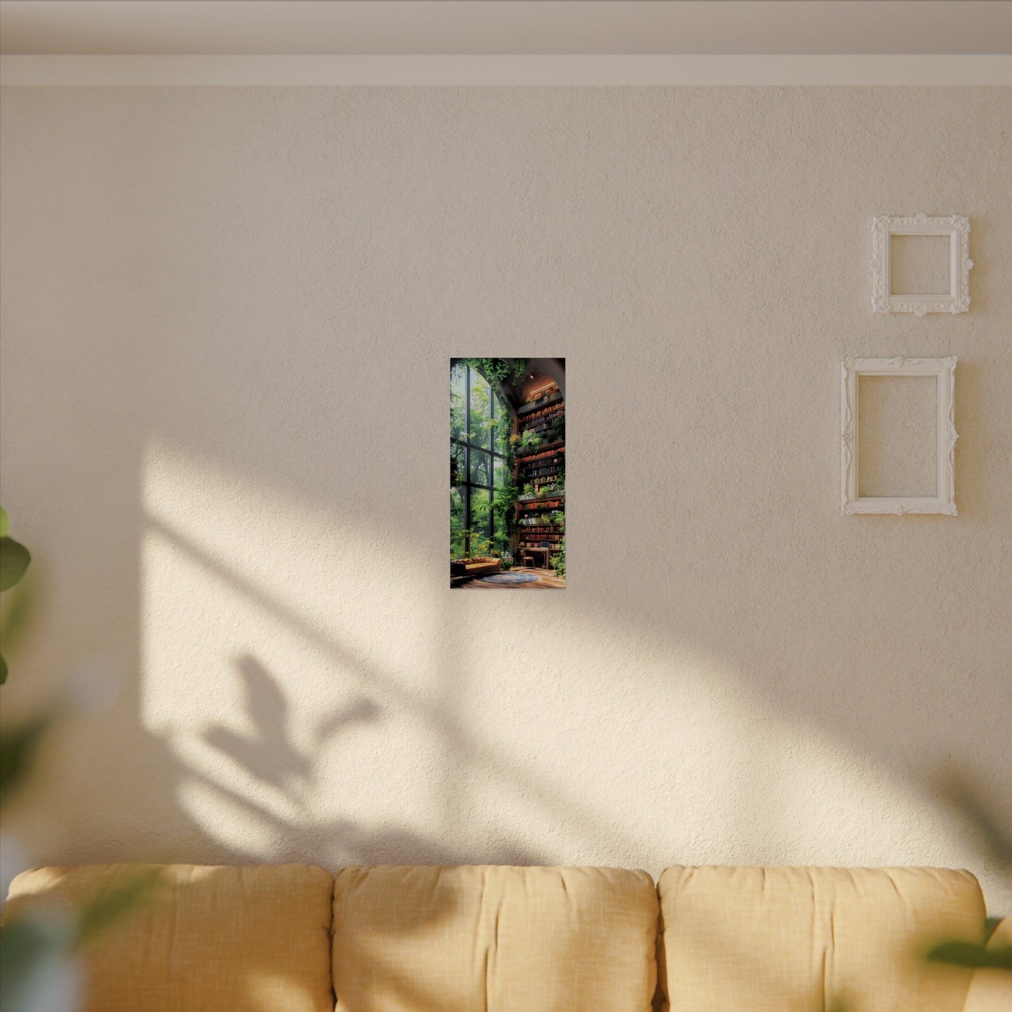 Watercolor Botanical Poster, Nature Wall Art Decor, Eco-Friendly Gift for Book Lovers, Home Office Decoration, Matte Print