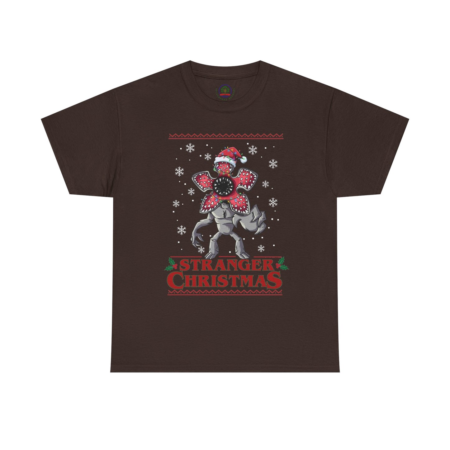 Stranger Christmas Demogorgon Tee | Holiday Horror T-Shirt Retro