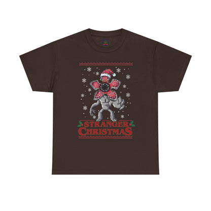 Stranger Christmas Demogorgon Tee | Holiday Horror T-Shirt Retro
