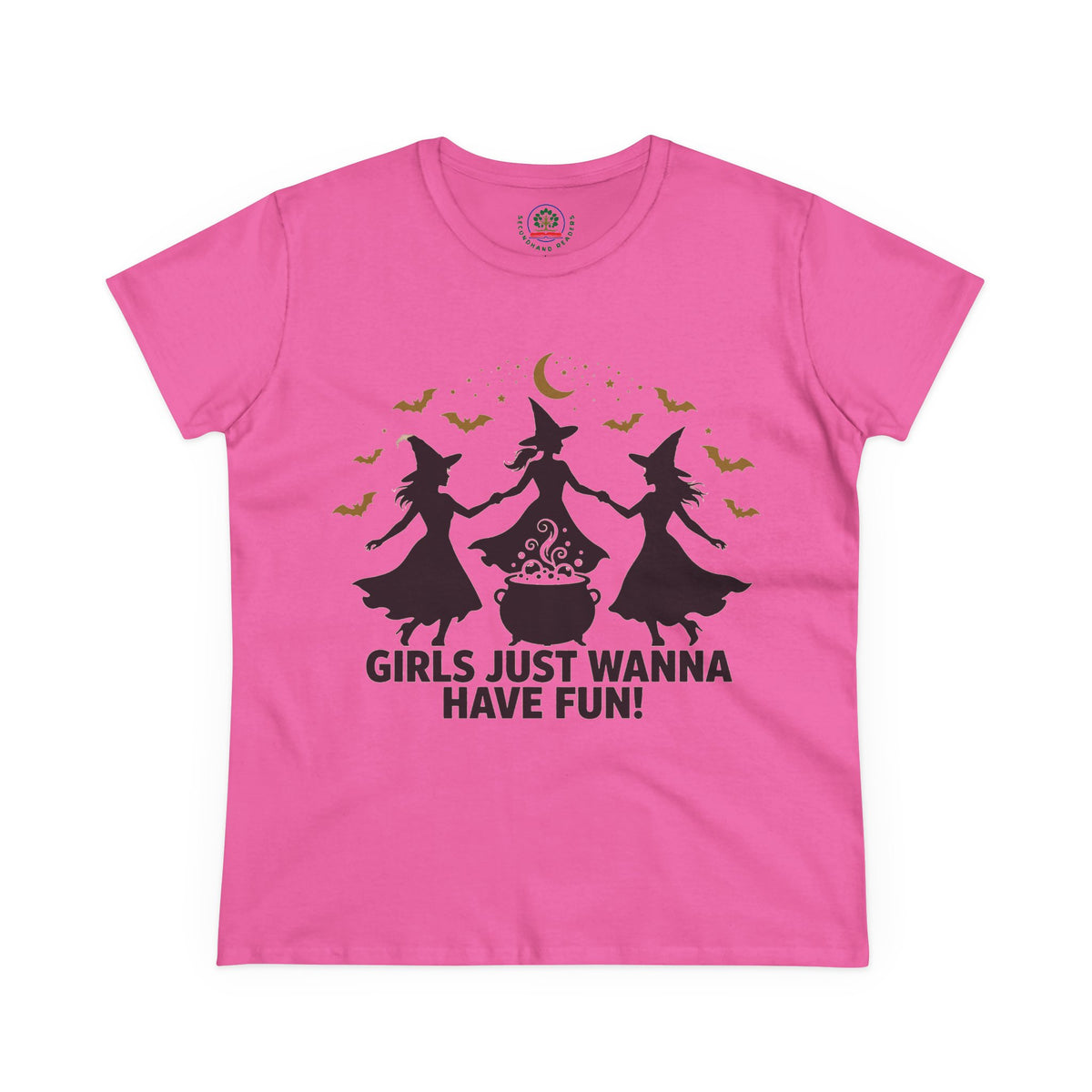 Girls Just Wanna Have Fun, Witch Dance Halloween Shirt, Womens Tee