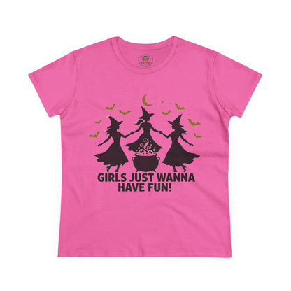 Girls Just Wanna Have Fun, Witch Dance Halloween Shirt, Womens Tee