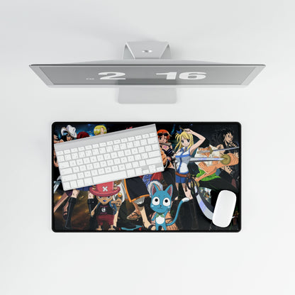 Anime-Inspired Fairy Tail & One Piece Crossover Desk Mat | Gaming Playmat