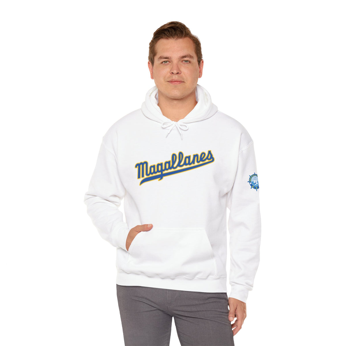 Venezuelan Baseball Fan, Navegantes del Magallanes Unisex Heavy Blend™ Hooded Sweatshirt