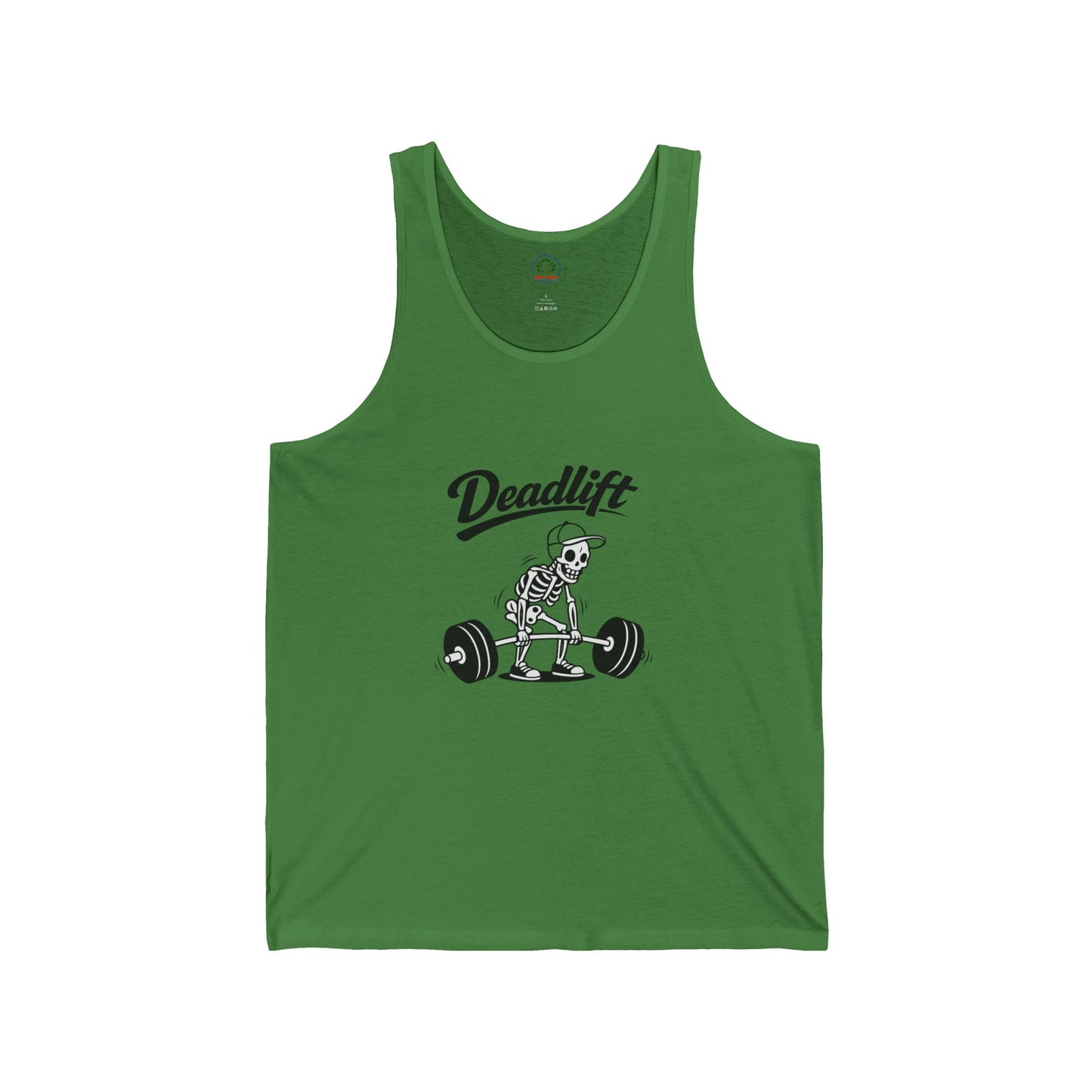 Unisex Funny Deadlift Skeleton Tank Top | Weightlifting Gym Workout Apparel