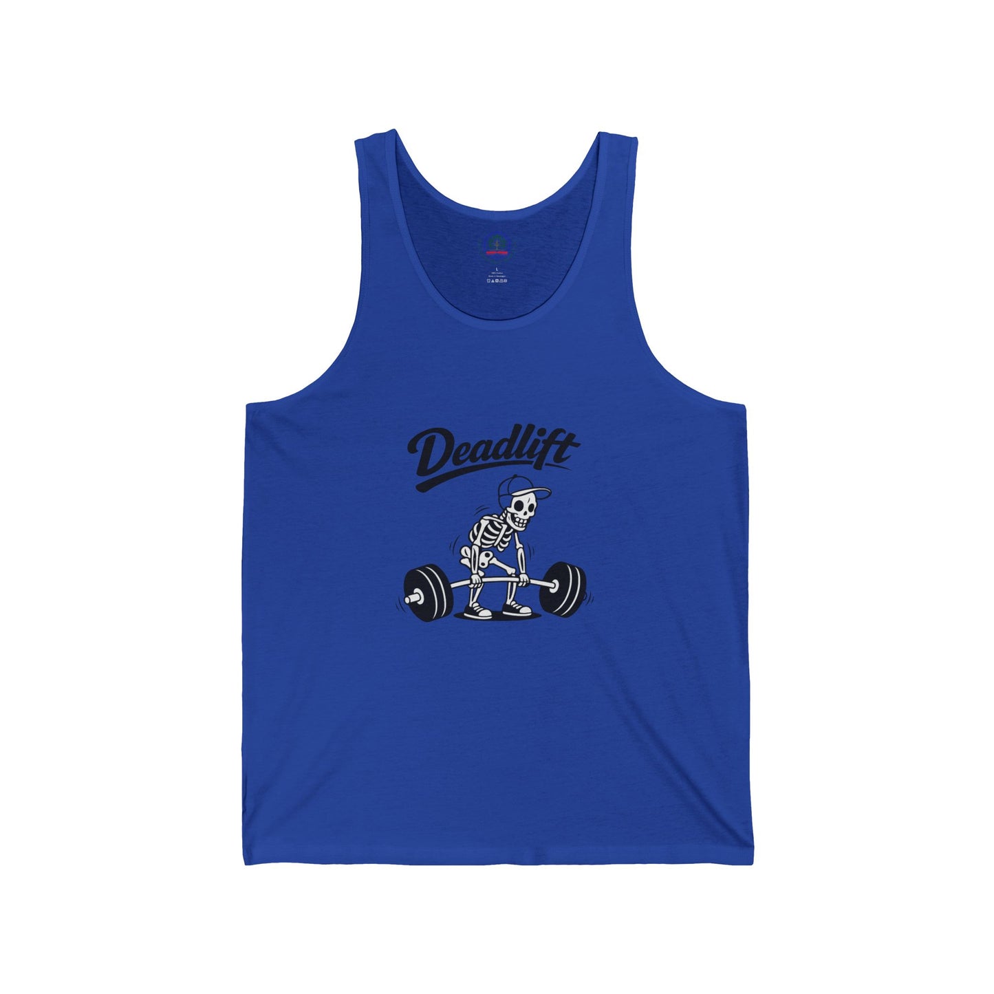 Unisex Funny Deadlift Skeleton Tank Top | Weightlifting Gym Workout Apparel