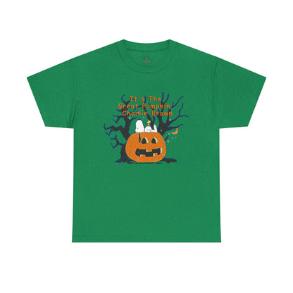 Pumpkin Tee, Spooky Fall T-Shirt, Halloween Charlie Brown Shirt, Snoopy - Secondhand Readers