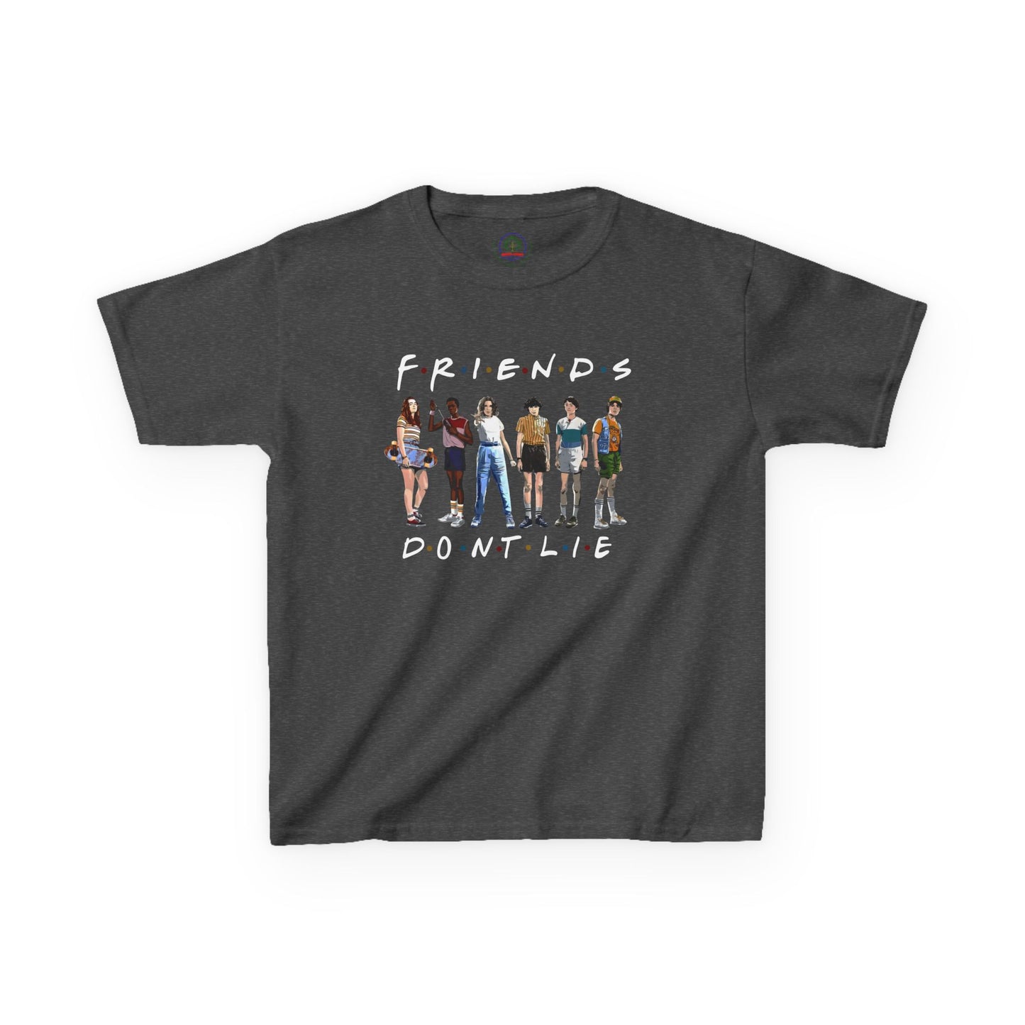 Friends Don't Lie Kids Tee, 80's Vibe, TV-Inspired, Stranger Valentine Gift Children's size - Secondhand Readers