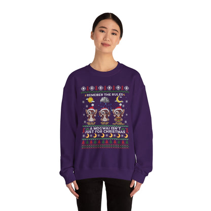 Gremlins Mogwai Ugly Christmas Sweater Crewneck Sweatshirt | Retro Holiday