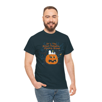 Pumpkin Tee, Spooky Fall T-Shirt, Halloween Charlie Brown Shirt, Snoopy - Secondhand Readers