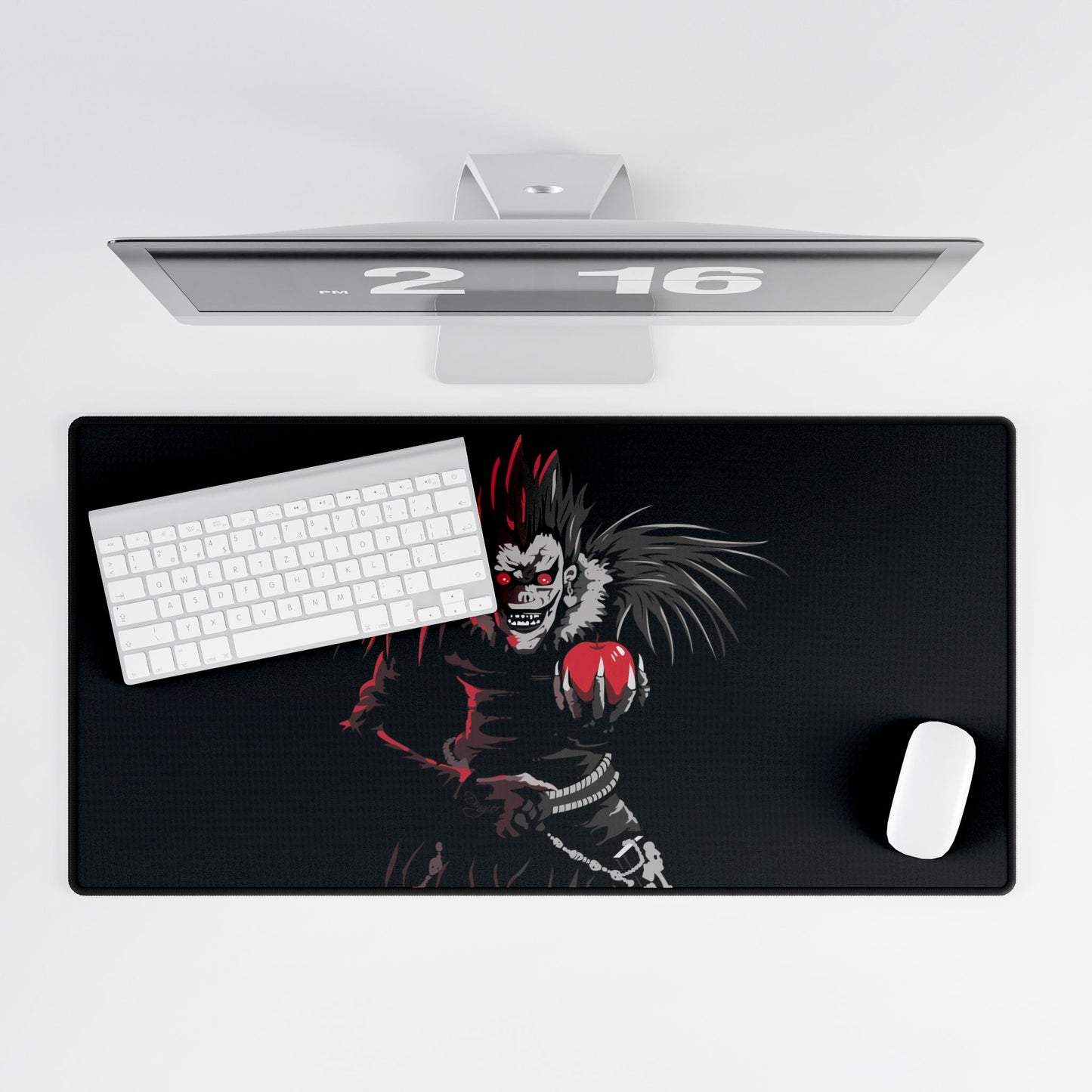 Ryuk Shinigami desk mat featuring anime-inspired design, perfect for home decor, MTG, TCG, and manga fans