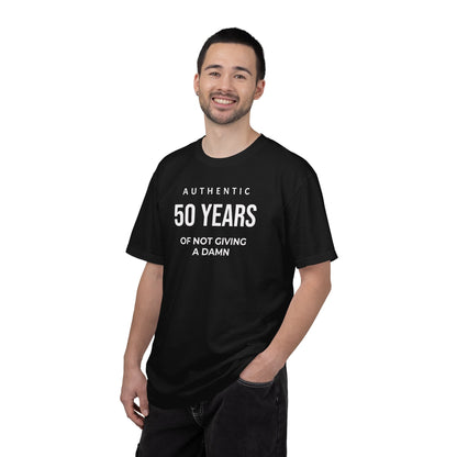 Many Years of Not Giving a Damn T-Shirt — Funny Custom Age Birthday Tee