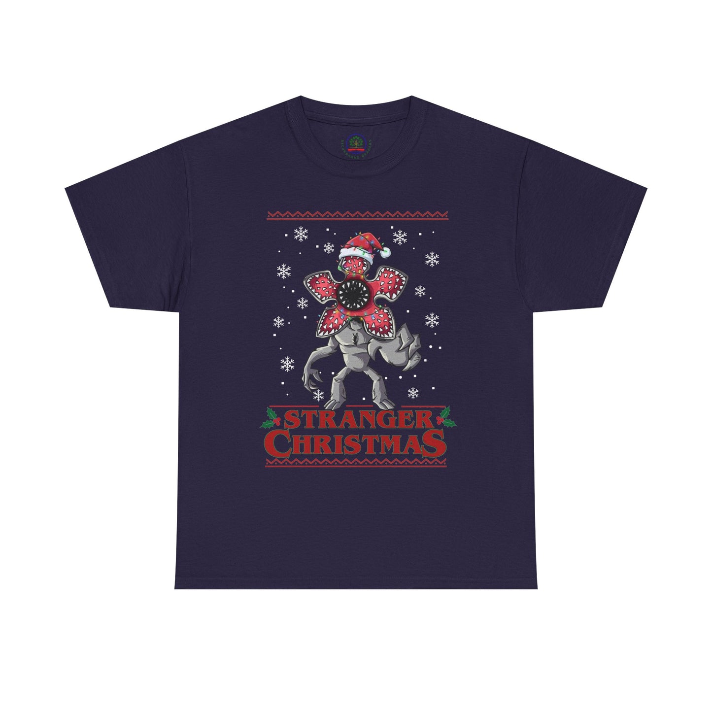 Stranger Christmas Demogorgon Tee | Holiday Horror T-Shirt Retro