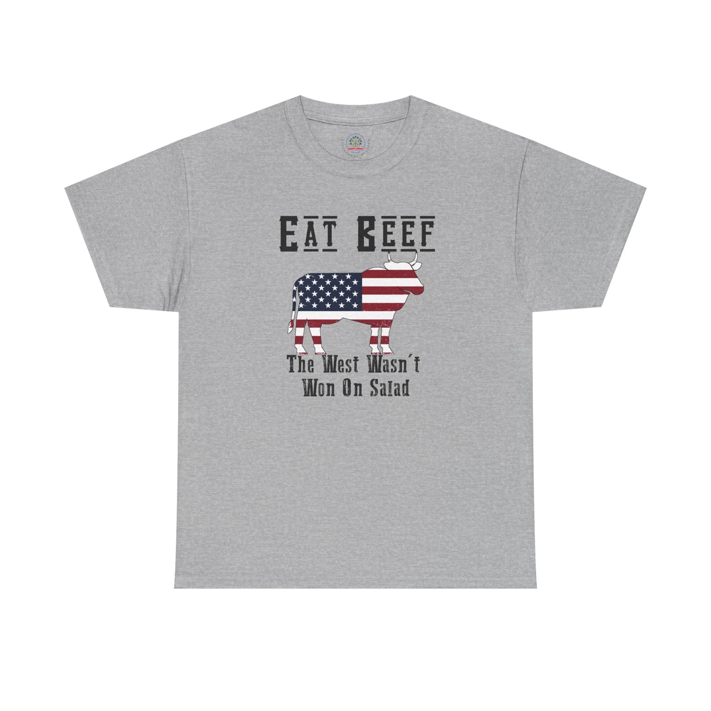 Funny American BBQ Unisex Tee, Meat Eaters Joke Shirt, Eat Beef Gift, Patriotic