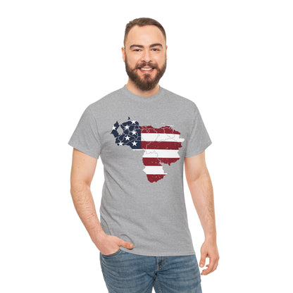 Venezuelan American Pride T-Shirt | Venezuelans in USA Tee