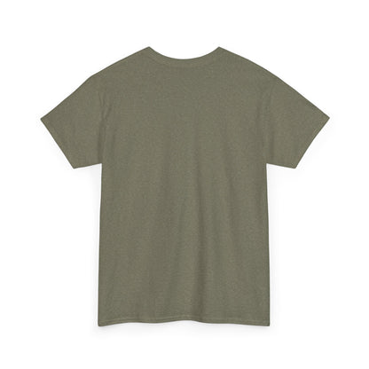 Respect the Locals Bison patch T-shirt featuring a bison graphic, perfect for hiking and camping souvenirs. Printify brand.