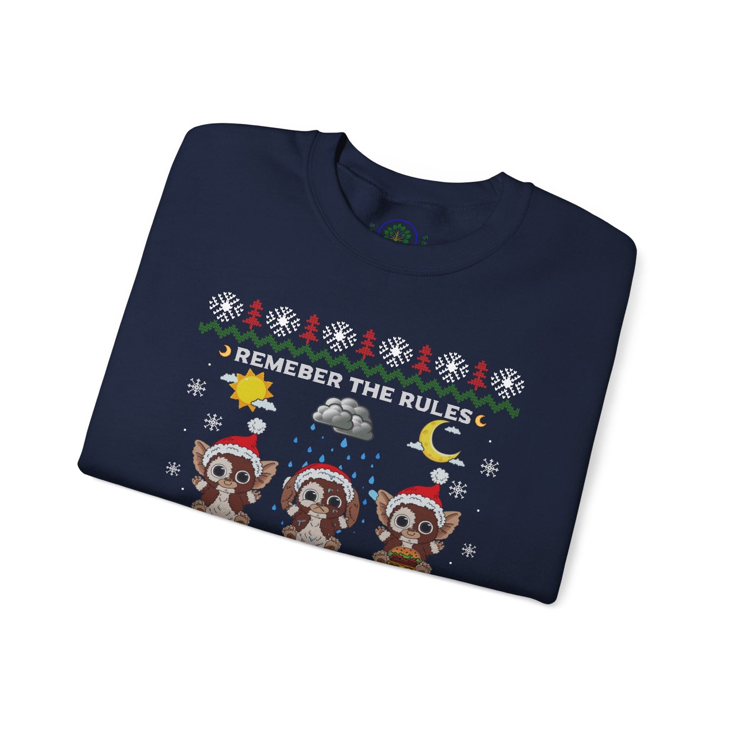 Gremlins Mogwai Ugly Christmas Sweater Crewneck Sweatshirt | Retro Holiday