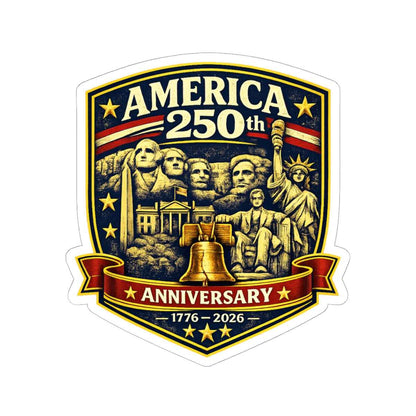America 250th Anniversary Crest Kiss-Cut Stickers | 4th of July USA