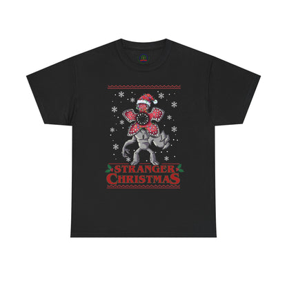 Stranger Christmas Demogorgon Tee | Holiday Horror T-Shirt Retro
