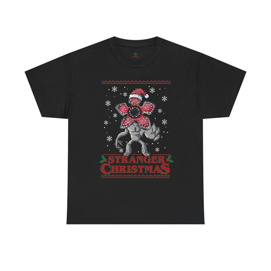 Stranger Christmas Demogorgon Tee | Holiday Horror T-Shirt Retro