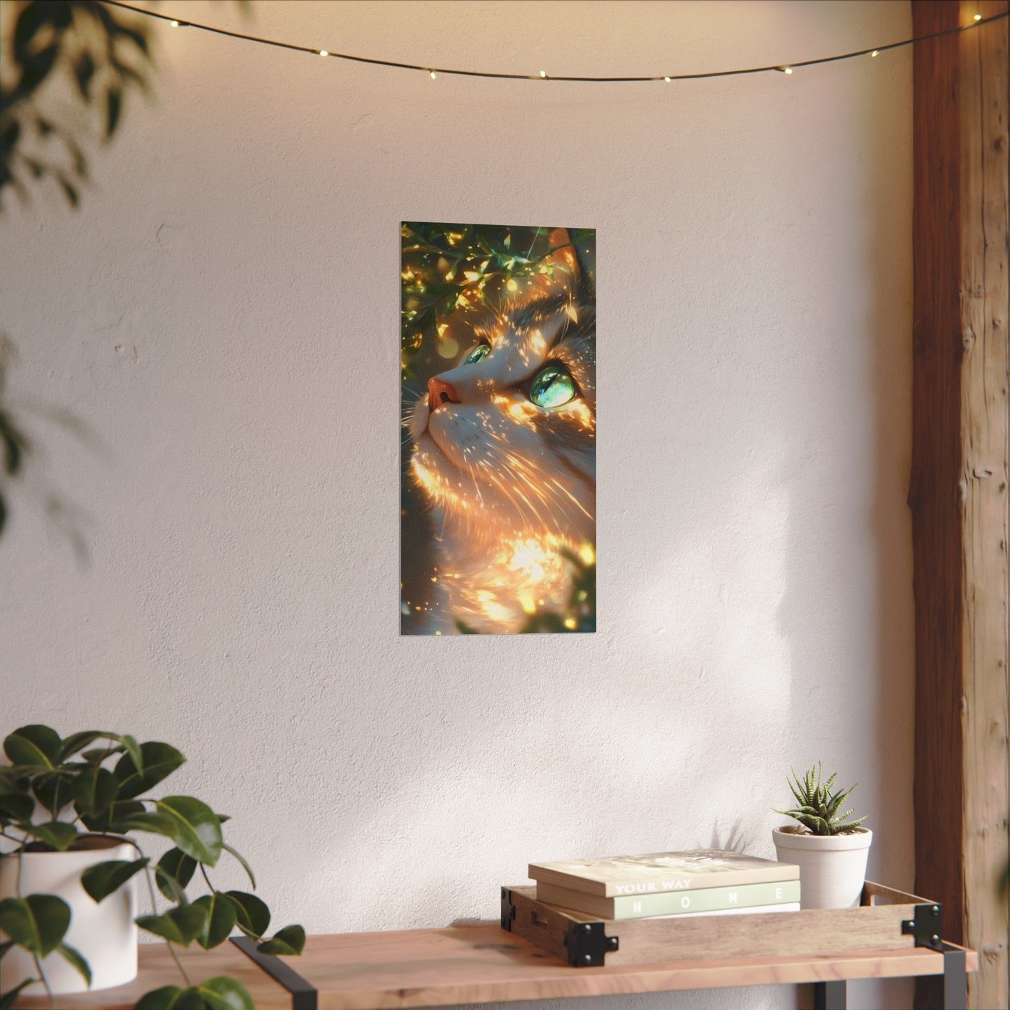 Enchanting Cat Art Posters, Watercolor Decor for Cat Lovers, Aesthetic Wall Art