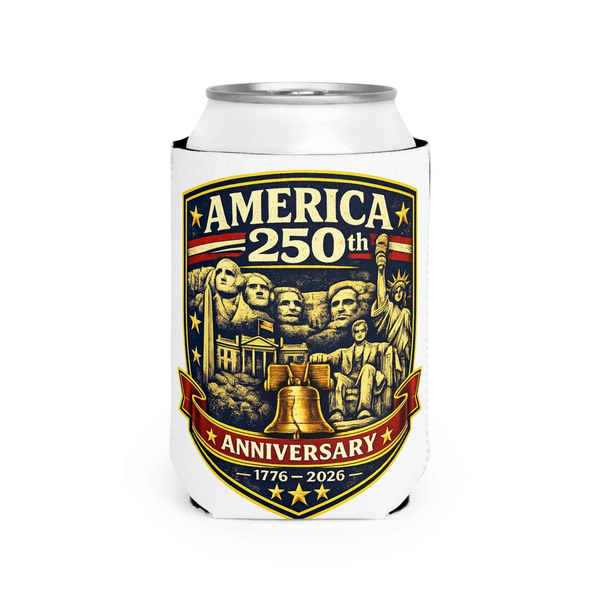 America 250th Anniversary Patriotic Can Cooler Sleeve | USA 250th