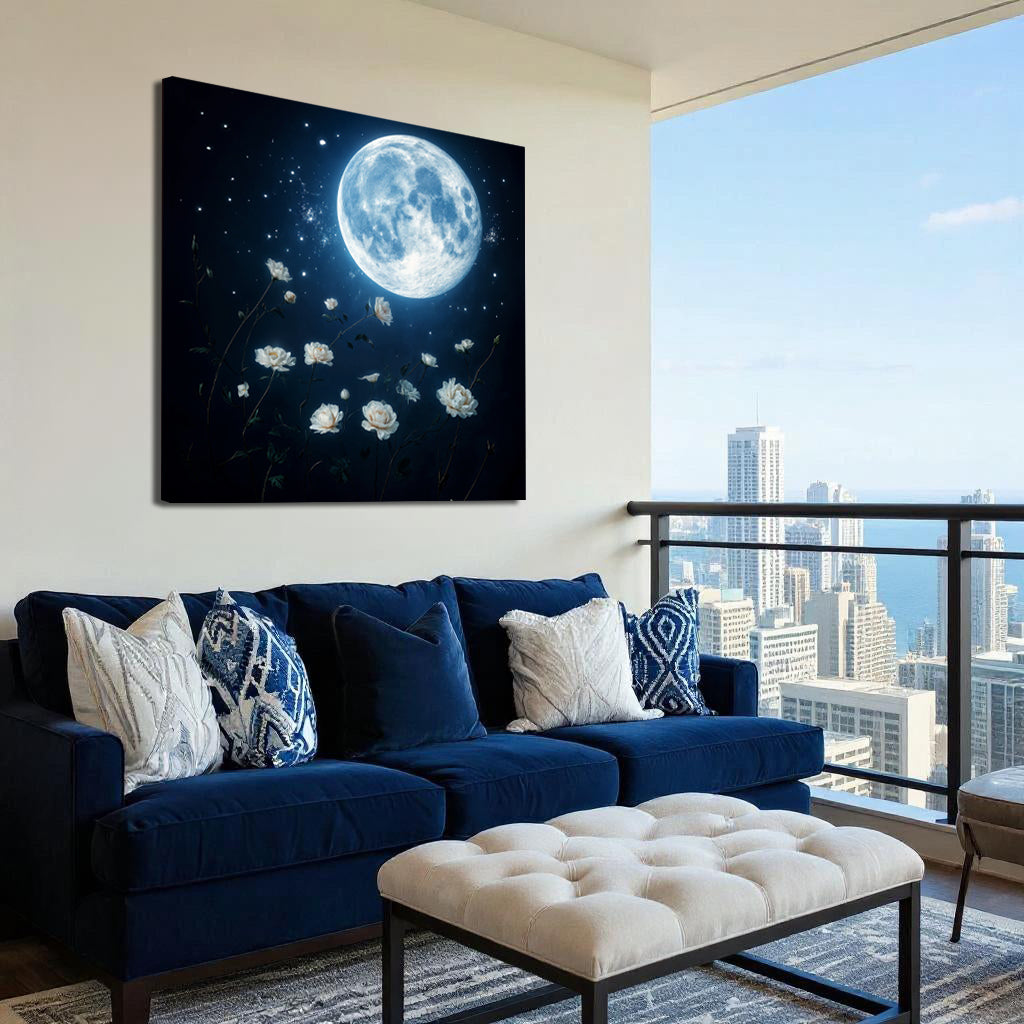 Lunar Canvas Wall Art - Secondhand Readers