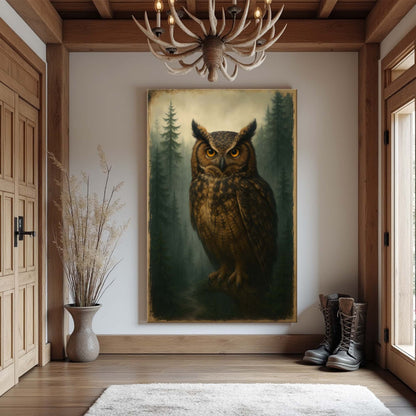 Watcher Of The Woods Owl Wall Art - Secondhand Readers