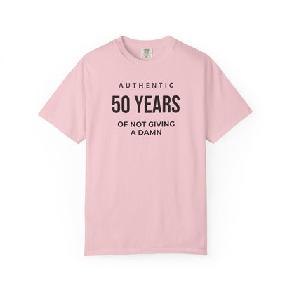 Many Years of Not Giving a Damn T-Shirt — Funny Custom Age Birthday Tee