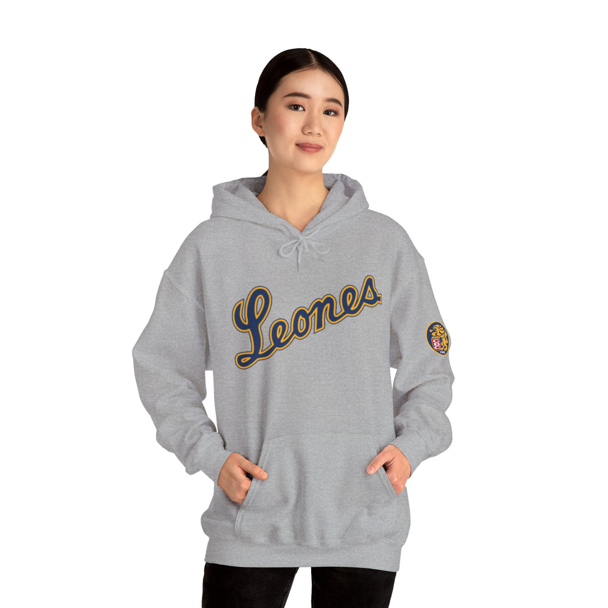 Venezuelan Baseball Fan, Leones del Caracas Unisex Heavy Blend™ Hooded Sweatshirt