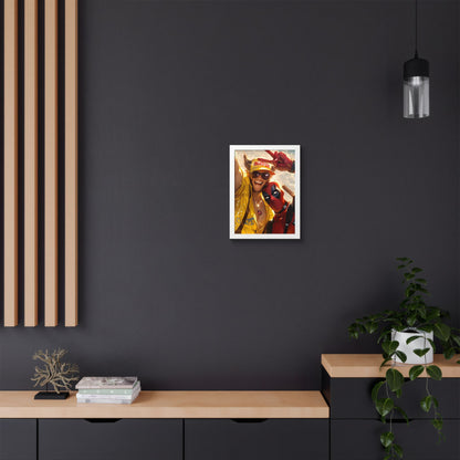 Framed Poster, Marvel Comics Art Style, Wolverine & Deadpool, Fun Wall Décor