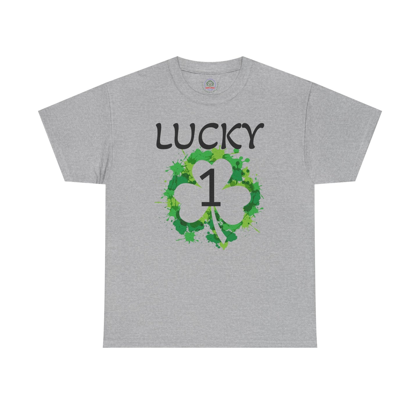 Lucky 1 St. Patrick's Day Clover T-Shirt | Irish Shamrock Design