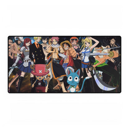 Anime-Inspired Fairy Tail & One Piece Crossover Desk Mat | Gaming Playmat