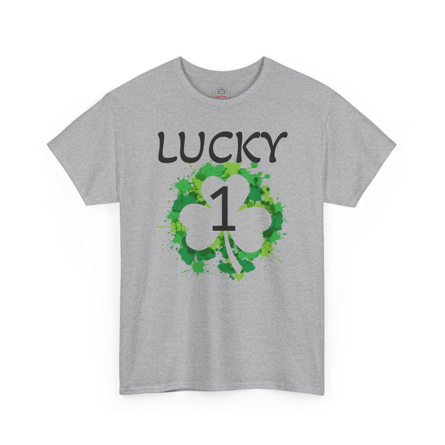 Lucky 1 St. Patrick's Day Clover T-Shirt | Irish Shamrock Design