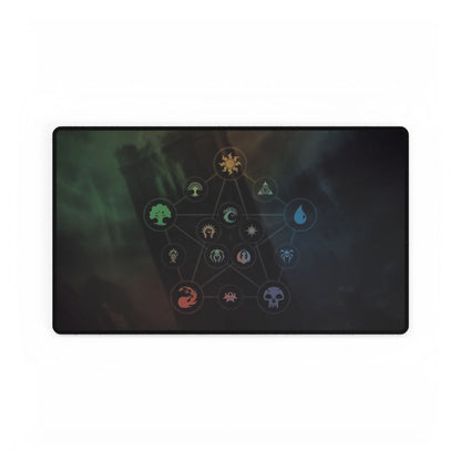 Magic Gathering Playmat, Guilds Mana Combinations Desk Mat - Gamer Gift, Table