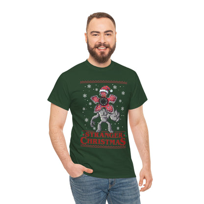 Stranger Christmas Demogorgon Tee | Holiday Horror T-Shirt Retro