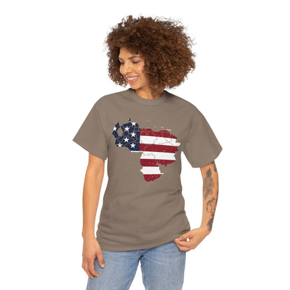 Venezuelan American Pride T-Shirt | Venezuelans in USA Tee