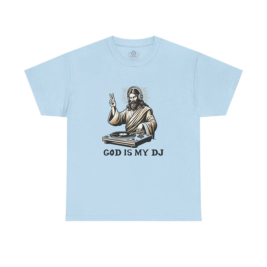 God is My DJ Funny Music Lover Gift Unisex Tee, Christian Humor Shirt, Softstyle T-Shirt