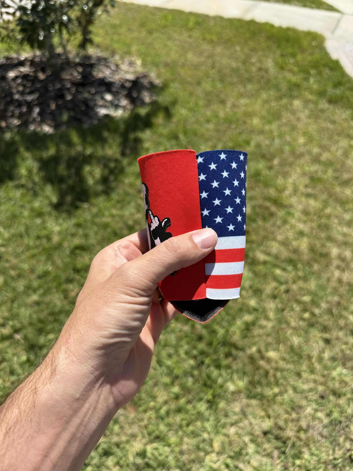 Middle Fingers 12oz Koozie Americana