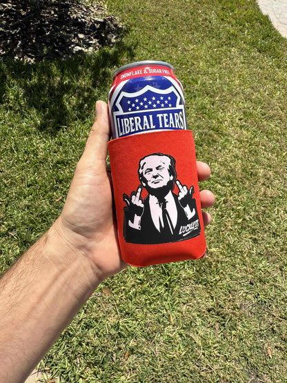 Middle Fingers 12oz Koozie Americana